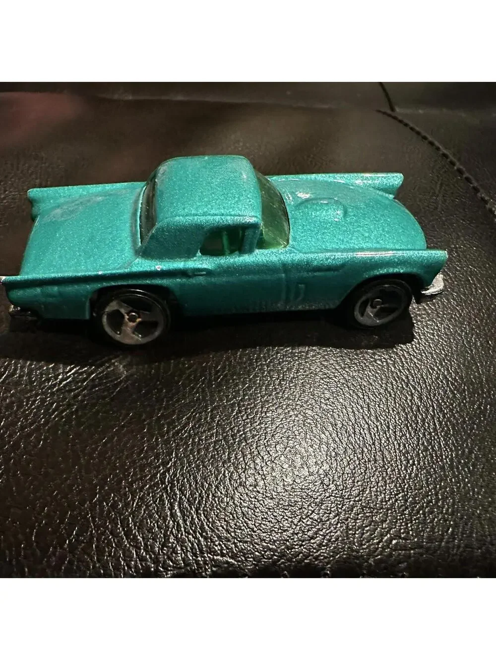 Hot Wheels 1977 Green Ford T-Bird Toy Car 2 3/4